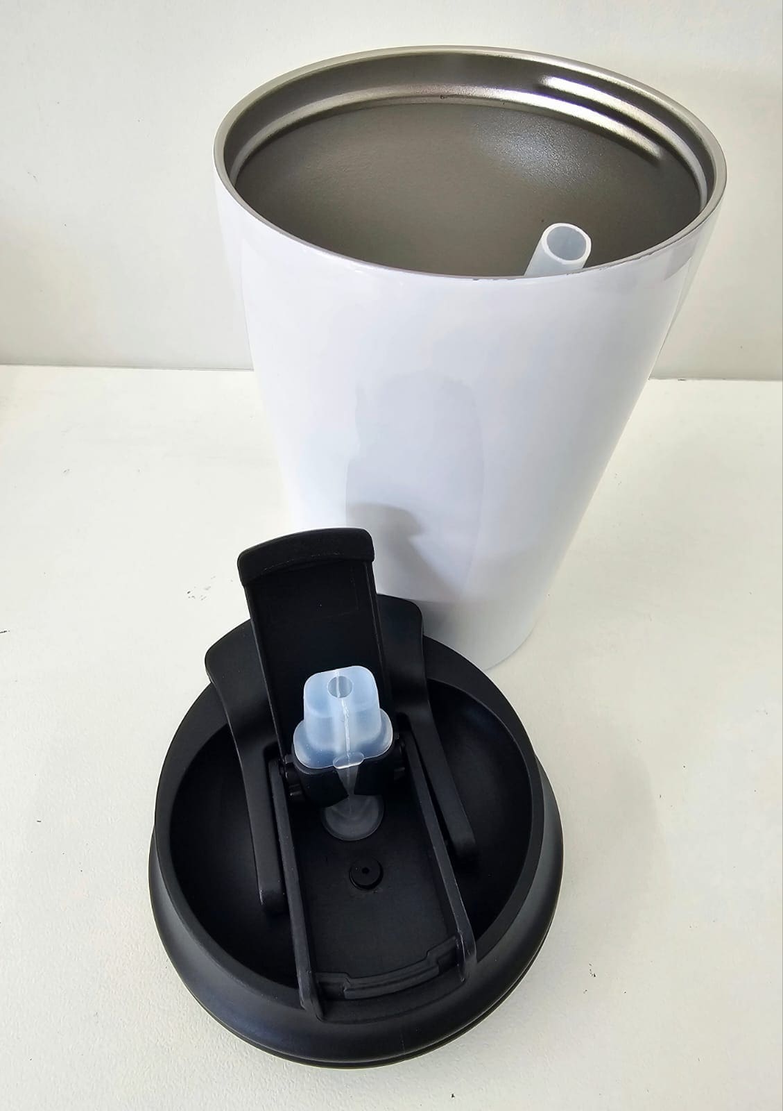 Sublimation Blanks : 14oz White 2 in 1 Tumbler