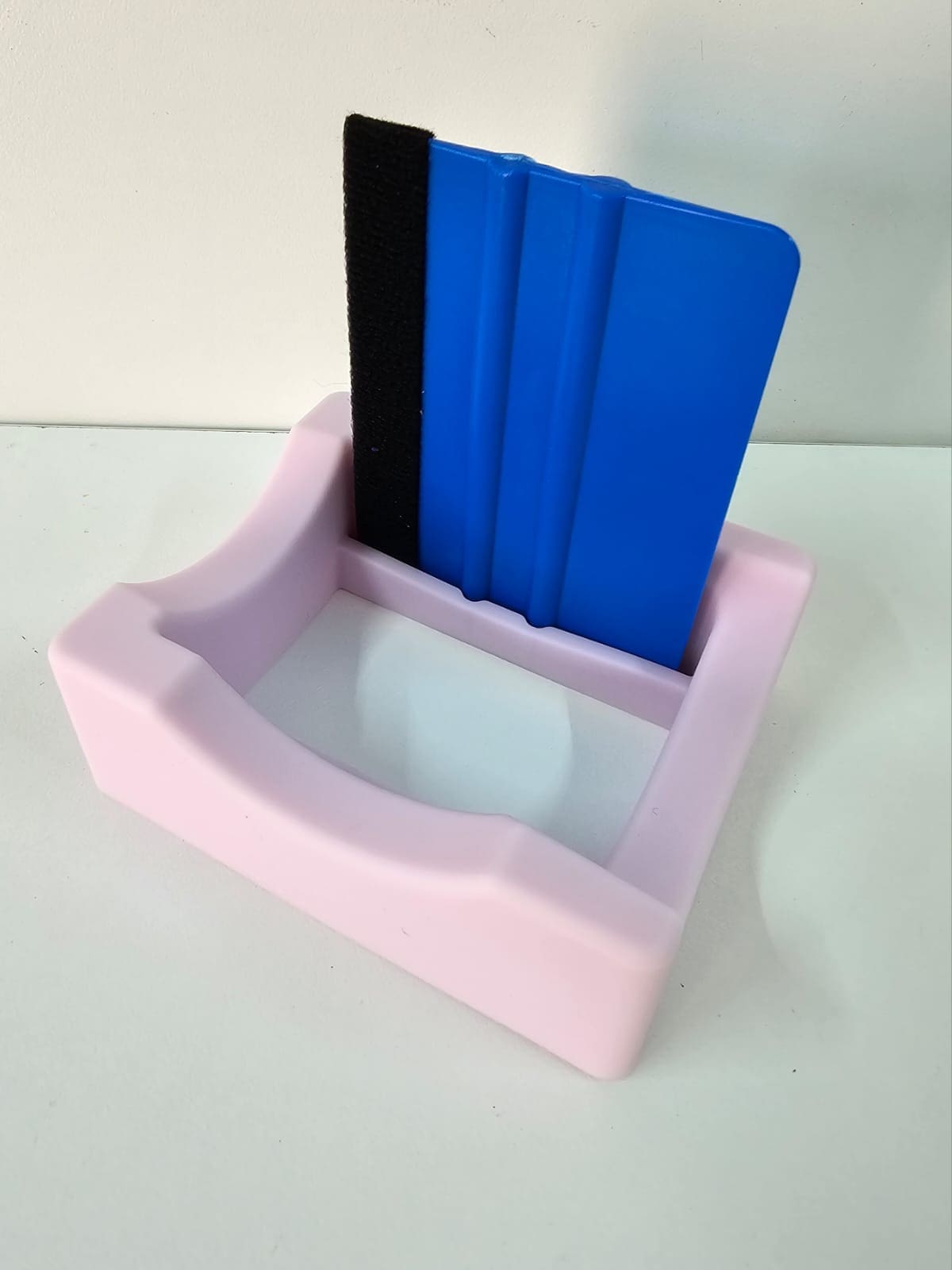 PinkTumblerHolderwithScraper Pink Multi Purpose Silicone Tumbler & Mug Cradle with Scrapper Set