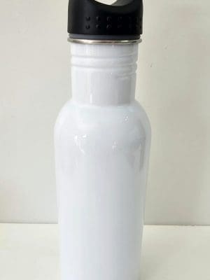 Sublimation Blanks : 22oz (650ml) White Aluminum Water Bottle