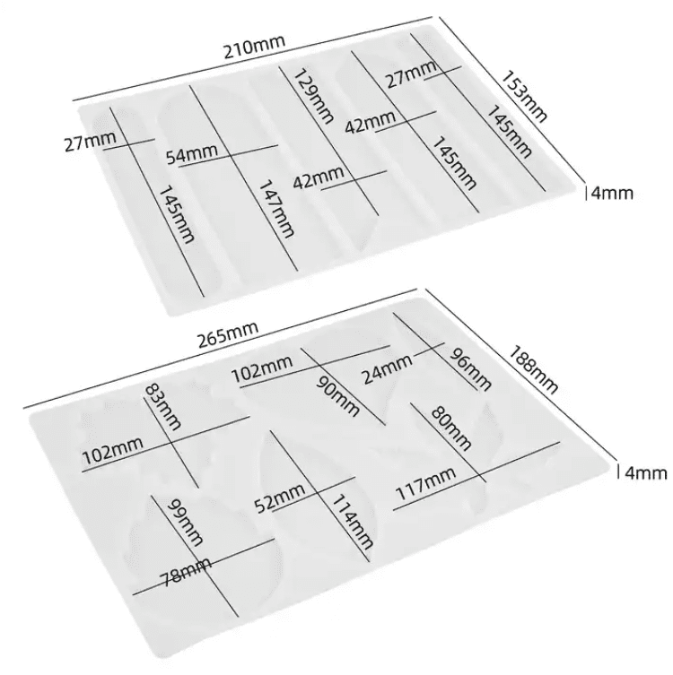 Resin & Epoxy : Bookmark Silicone Moulds