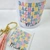 Daschund mama Pet1_a 3D UV Stickers : Dachshund Mama Combo Options for Mug & Square Acrylic Keychain (PET1)