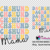 Dashund MamaWeb 3D UV Stickers : Dachshund Mama Combo Options for Mug & Square Acrylic Keychain (PET1)