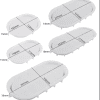 Resin & Epoxy : Oval Tray Moulds (5 Different Sizes)