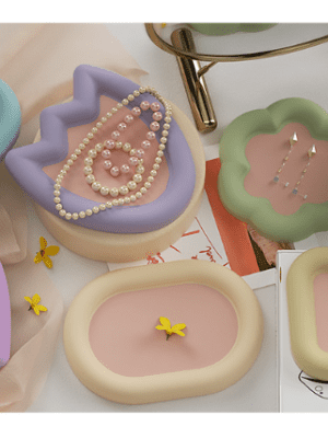 Resin & Epoxy : Shaped Coaster/Tray Silicone Moulds (5 Different Shapes)