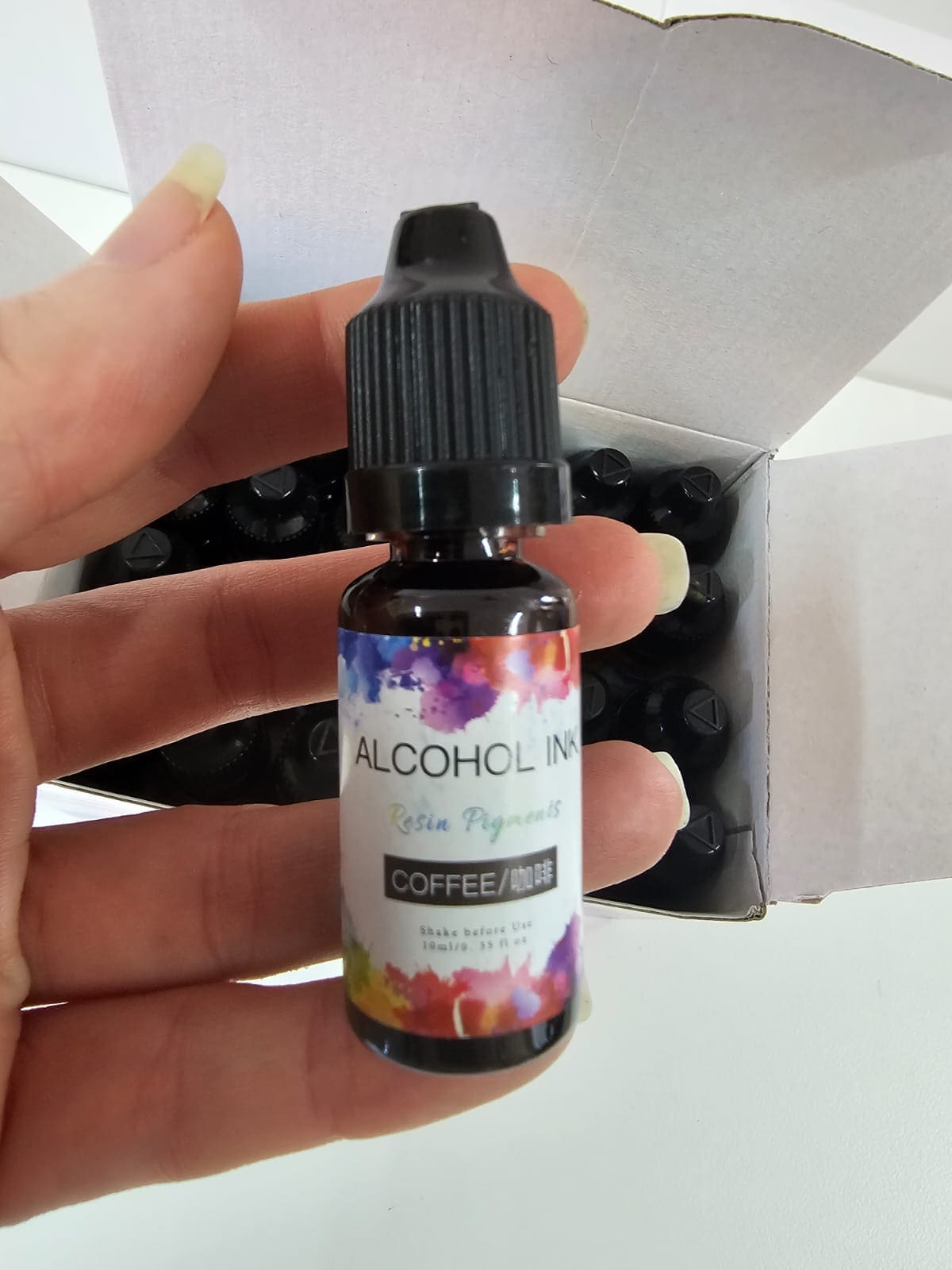 Resin Supplies : 24color 10ml Alcohol Ink Diffusion Resin Pigment Set