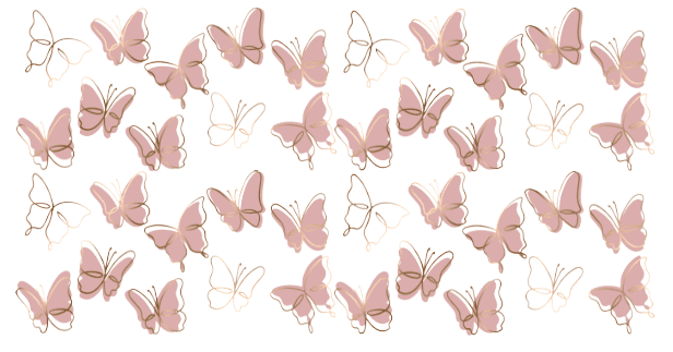 3D UV Stickers : Rose gold & Pink Butterflies 11oz Mug, 12oz, 16oz Libbey/Cola Glass BUT1)