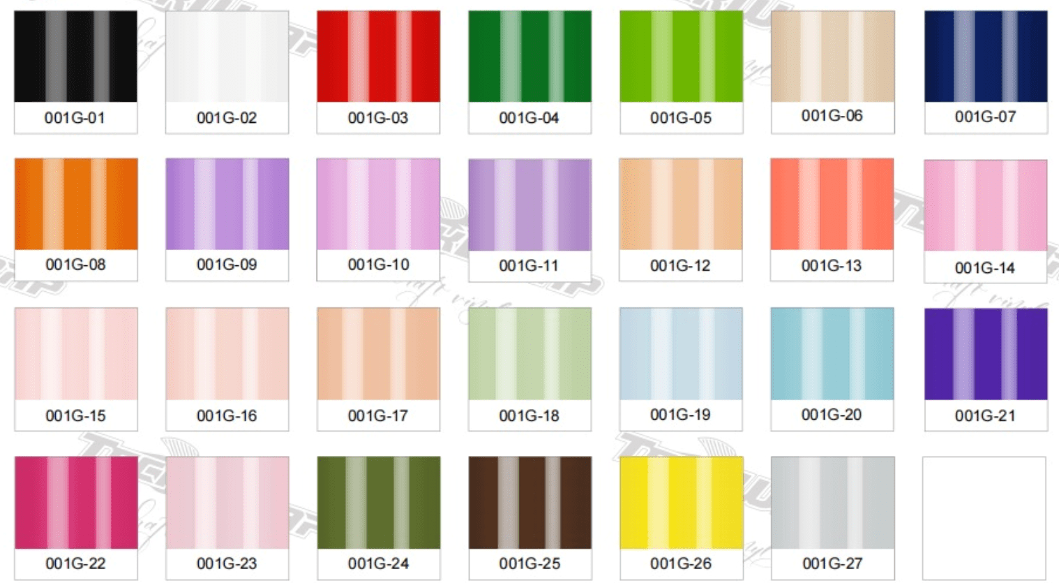 Glossycard_001 Teckwrap : Permanent Glossy Sheet Vinyl 001 Range (30 by 30cm)