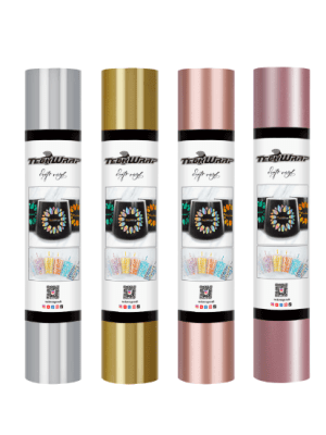 Teckwrap : Permanent Precious Metal (Gold, Silver & Rose Gold) (30 by 30cm)