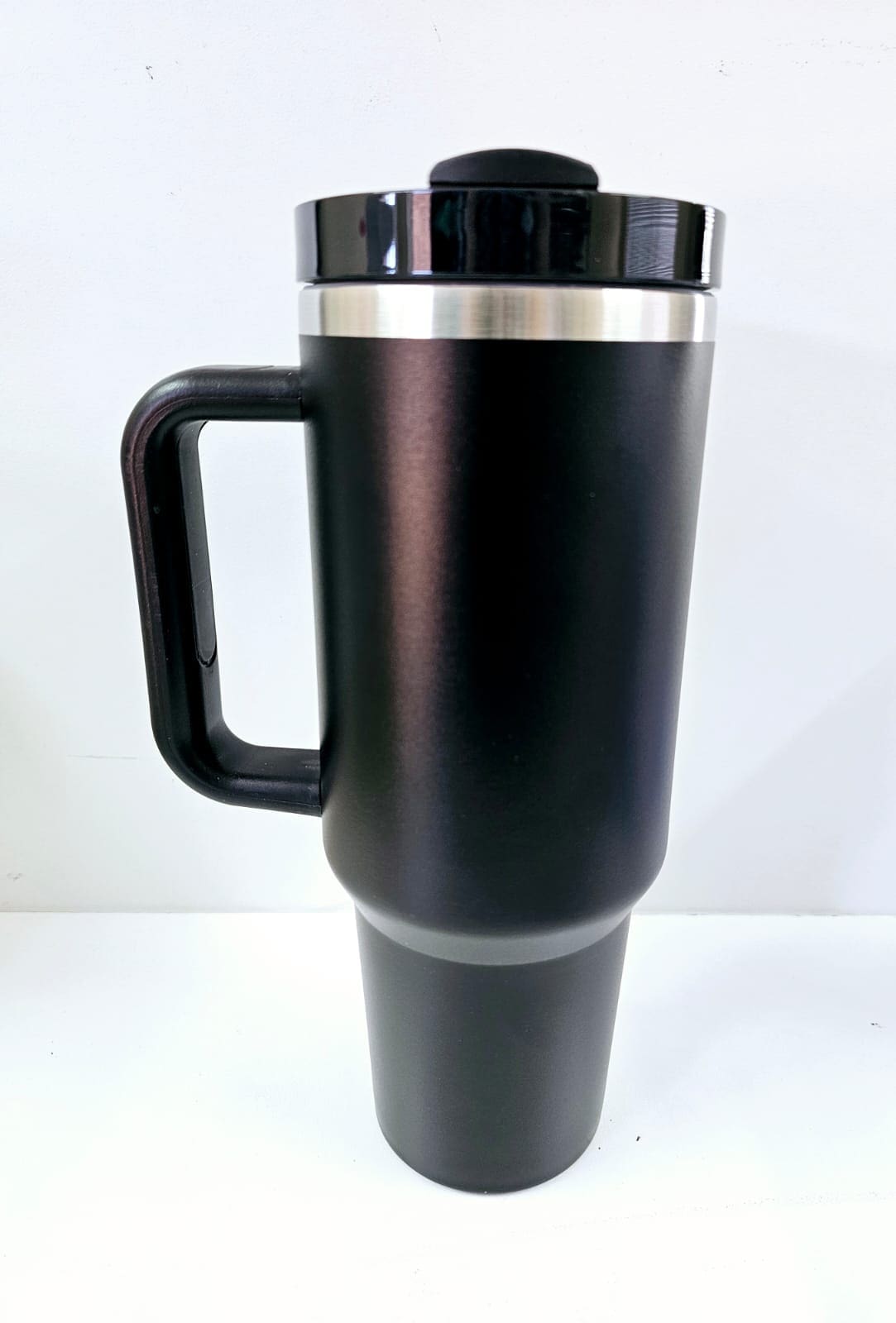 UV Sticker, Adhesive Vinyl or Engraving : 40oz Matte Black Tumblers (Stanley Dupe)