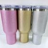 Sublimation Blanks : 40oz Glitter Tumblers (Stanley Dupe)