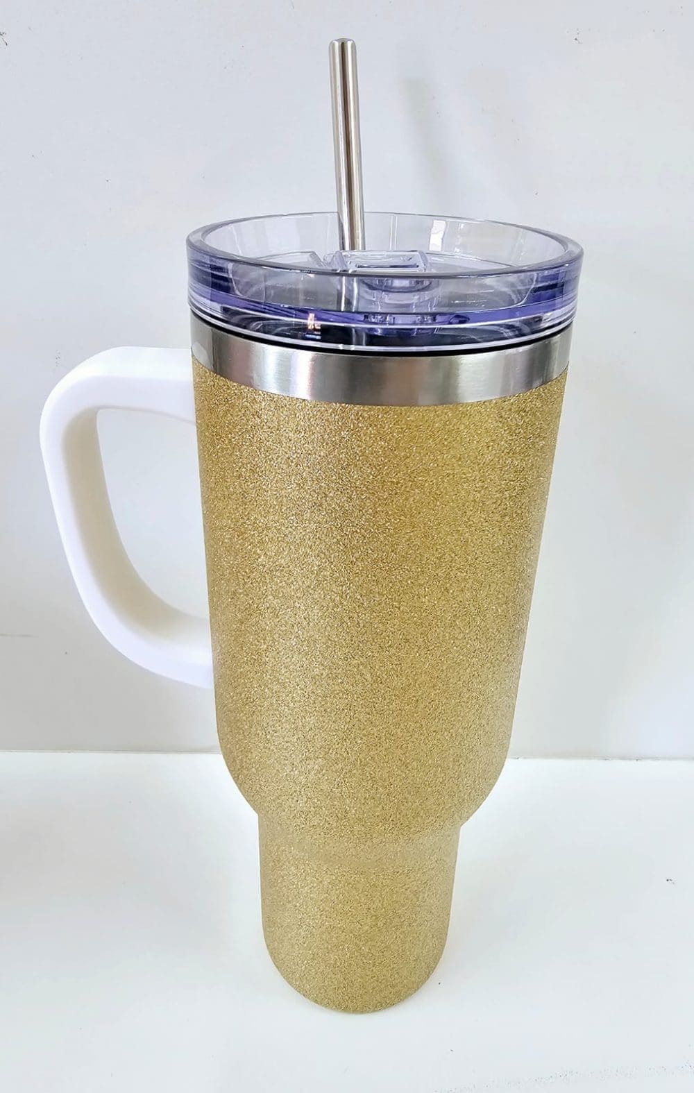 Sublimation Blanks : 40oz Glitter Tumblers (Stanley Dupe)