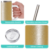 Sublimation Blanks : 40oz Glitter Tumblers (Stanley Dupe)