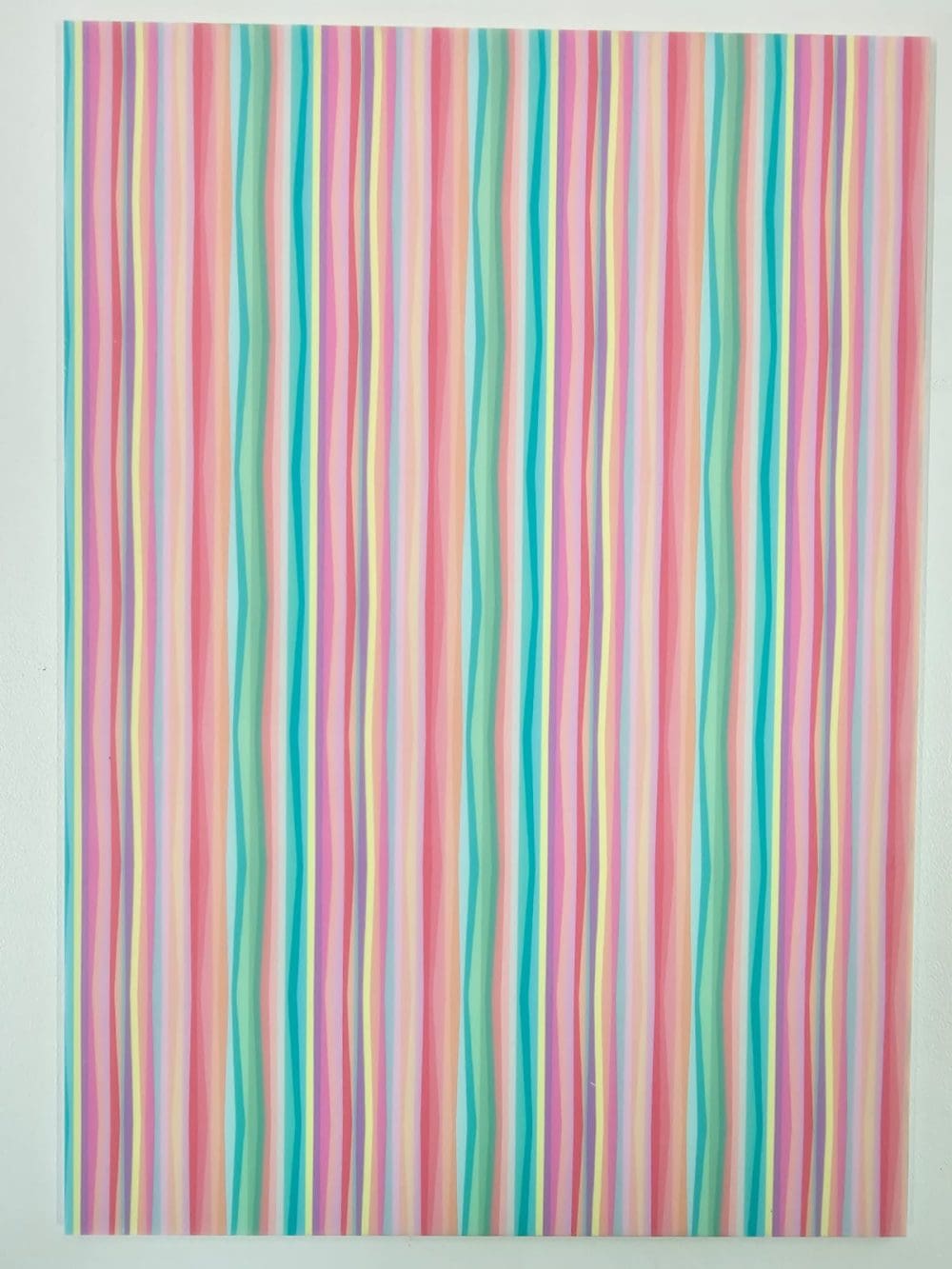 Acrylic Blanks : Patterned PASTEL CANDY STRIPES 03 White Boards (A6, A5, A4, 30 by 30cm, A3 Single or Double Sided)
