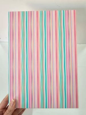 A4 Lepoard Print 01 DS WHITE c Acrylic Blanks : Patterned PASTEL CANDY STRIPES 03 White Boards (A6, A5, A4, 30 by 30cm, A3 Single or Double Sided)