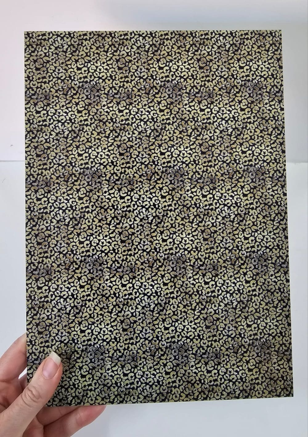 Acrylic Blanks : Patterned LEOPARD PRINT 01 Black Boards (A6, A5, A4, 30 by 30cm, A3 Single or Double Sided)
