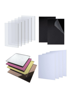 Acrylic Blanks : 3mm D/S Clear & Frost Boards (A6, A5, A4, A3, A2, A1 Sheets)