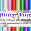 Teckwrap : Permanent Glitter Adhesive Vinyl Range (30 by 30cm)