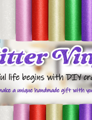 Glitter adhesive vinyl INTWC4243_b Teckwrap : Permanent Glitter Adhesive Vinyl Range (30 by 30cm)