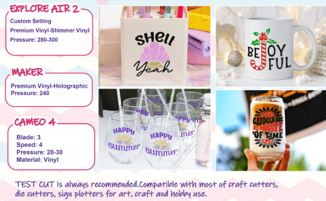 Teckwrap : Permanent Glitter Adhesive Vinyl Range (30 by 30cm)