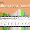 GlitterHTV4 Teckwrap : Glitter HTV Range (30 by 30cm)
