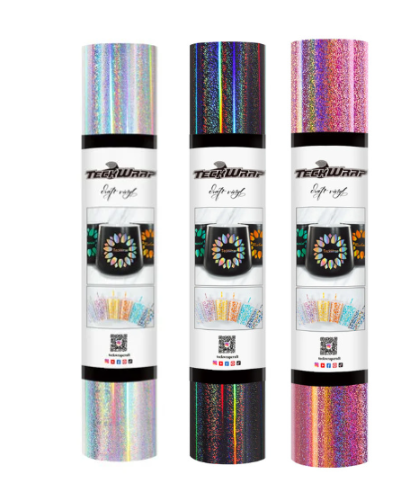 Teckwrap : Glitter Mermaid Adhesive Range (30 by 30cm)