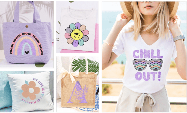 Teckwrap : UV Glitter Colour Changing HTV Range (30 by 30cm)