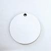 Laser Sublimation Blanks : Super Glossy 3mm Single or Double Sided Sublimation MDF 4,5 & 6cm Disc + 30mm Silver Split Keyring