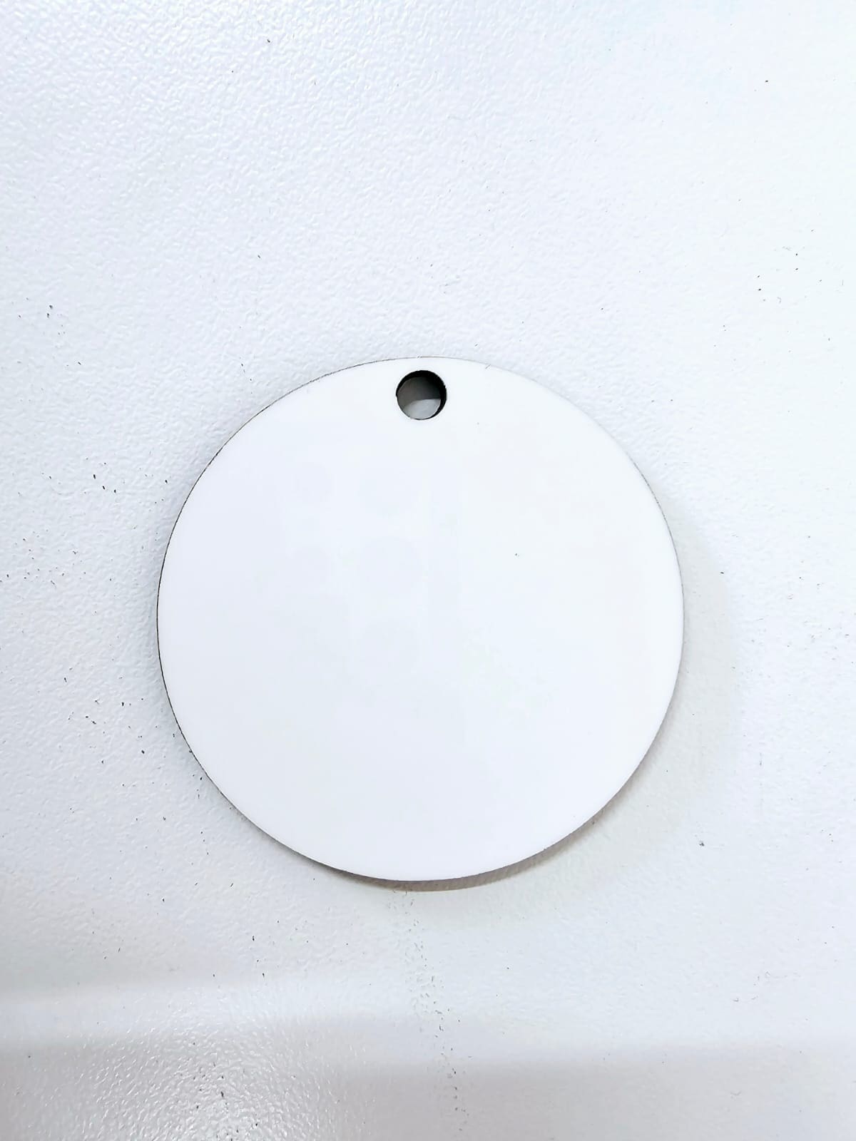 Laser Sublimation Blanks : Super Glossy 3mm Single or Double Sided Sublimation MDF 4,5 & 6cm Disc + 30mm Silver Split Keyring