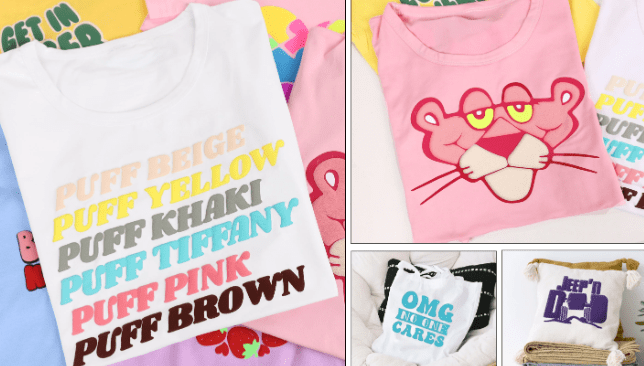 Teckwrap : Puff HTV Range (30 by 25cm)