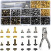 Arts & Crafts : 480 Piece Leather Double Sided Rivets Set With Tools