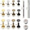 Arts & Crafts : 480 Piece Leather Double Sided Rivets Set With Tools