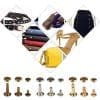 Arts & Crafts : 480 Piece Leather Double Sided Rivets Set With Tools