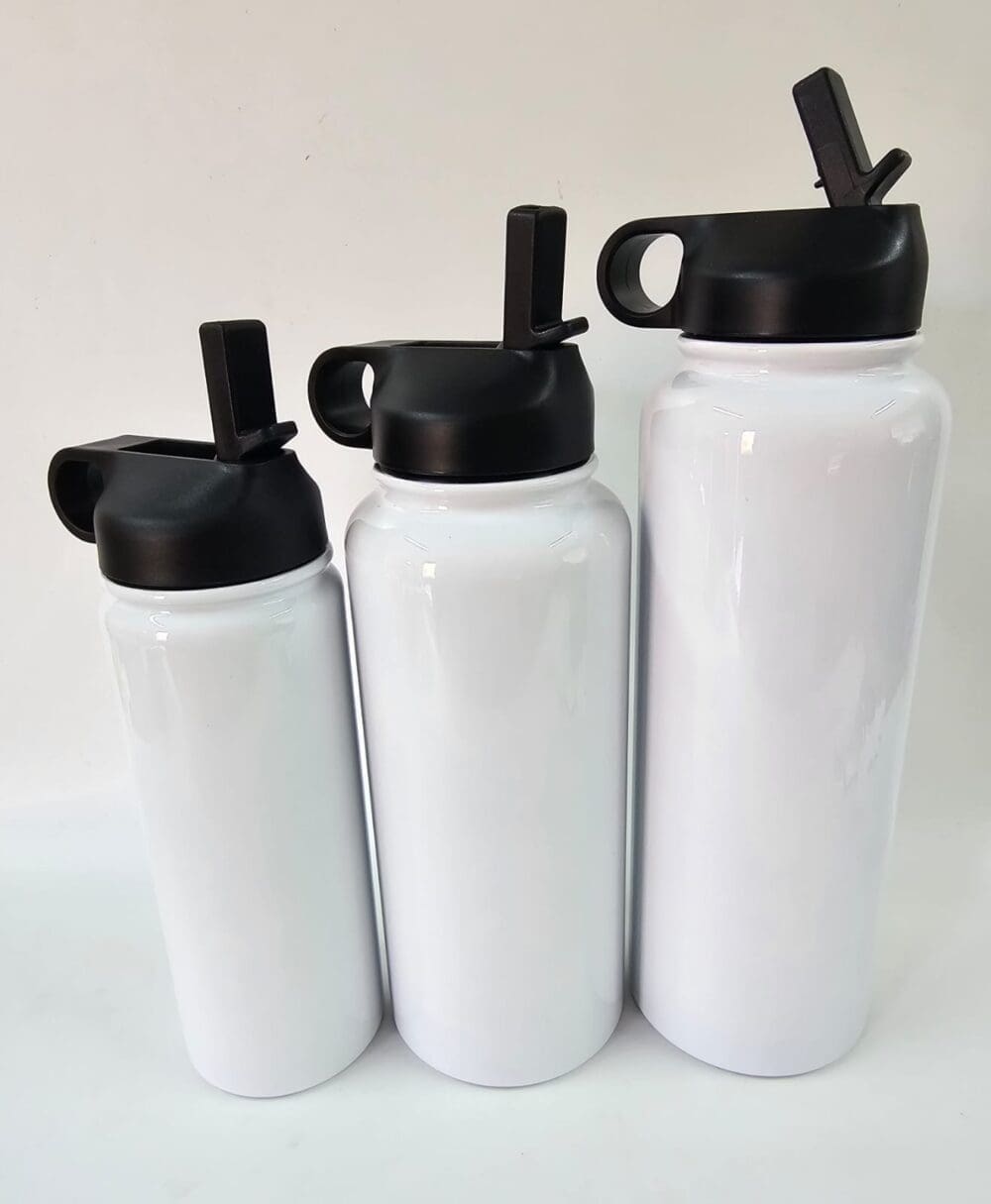 Sublimation Blanks : 18, 32, 40oz Steel Insulated Sports Bottles