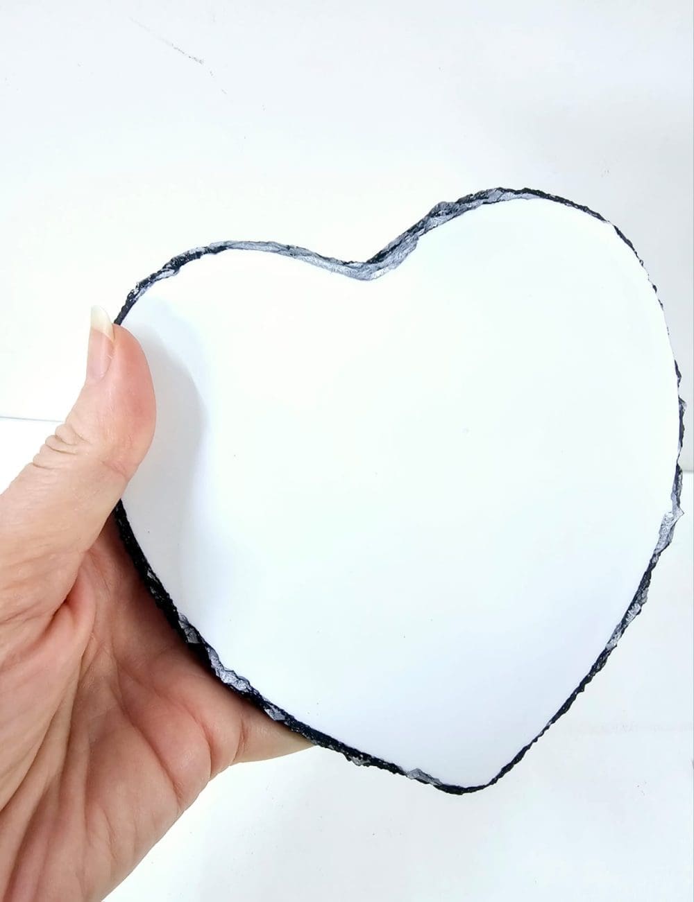 Sublimation Blanks : Matte Slate stone, Heart (14cm) for Sublimation (ZZ)