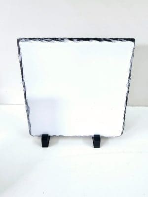 StoneSquareLarge18.5cm2 Sublimation Blanks : Slate stone, Large Square (18.5cm) for Sublimation (ZZ)