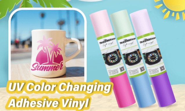 Teckwrap : Permanent UV Colour Changing Adhesive Vinyl Range (30 by 30cm)