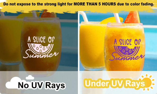 Teckwrap : Permanent UV Colour Changing Adhesive Vinyl Range (30 by 30cm)