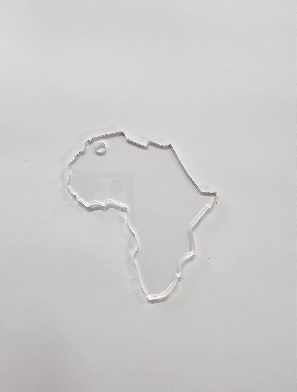Acrylic Shapes : CLEAR Africa Acrylic Keychain (1.5, 2, 3 & 5mm)
