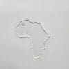Acrylic Shapes : CLEAR Africa Acrylic Keychain (1.5, 2, 3 & 5mm)