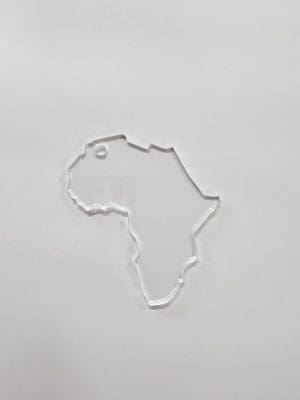 Africa Acrylic Shapes : CLEAR Africa Acrylic Keychain (1.5, 2, 3 & 5mm)