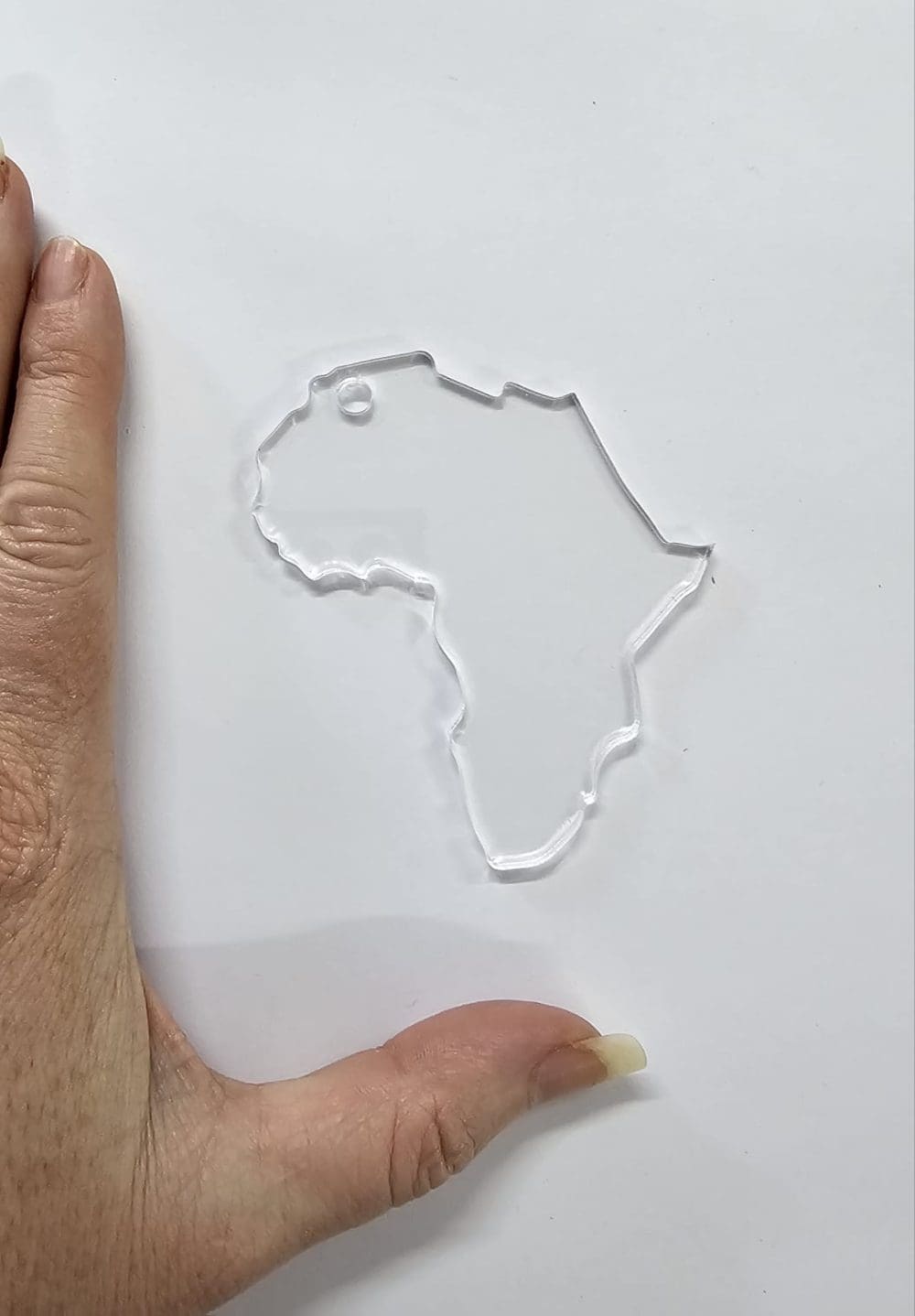 Acrylic Shapes : CLEAR Africa Acrylic Keychain (1.5, 2, 3 & 5mm)