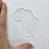 Acrylic Shapes : CLEAR Africa Acrylic Keychain (1.5, 2, 3 & 5mm)