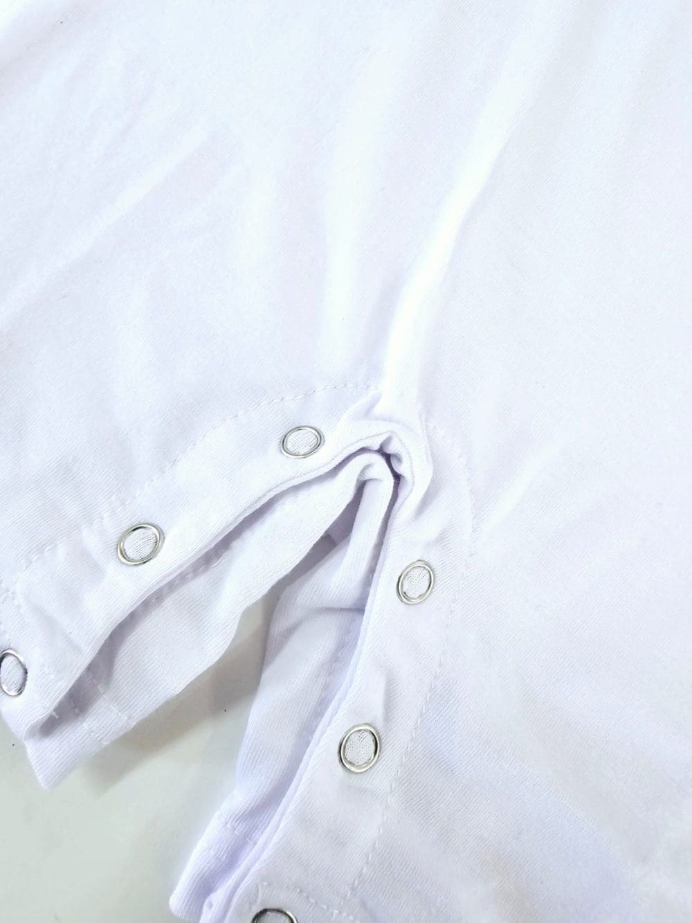 Sublimation Blanks : White Short Sleeved Baby Bodysuit