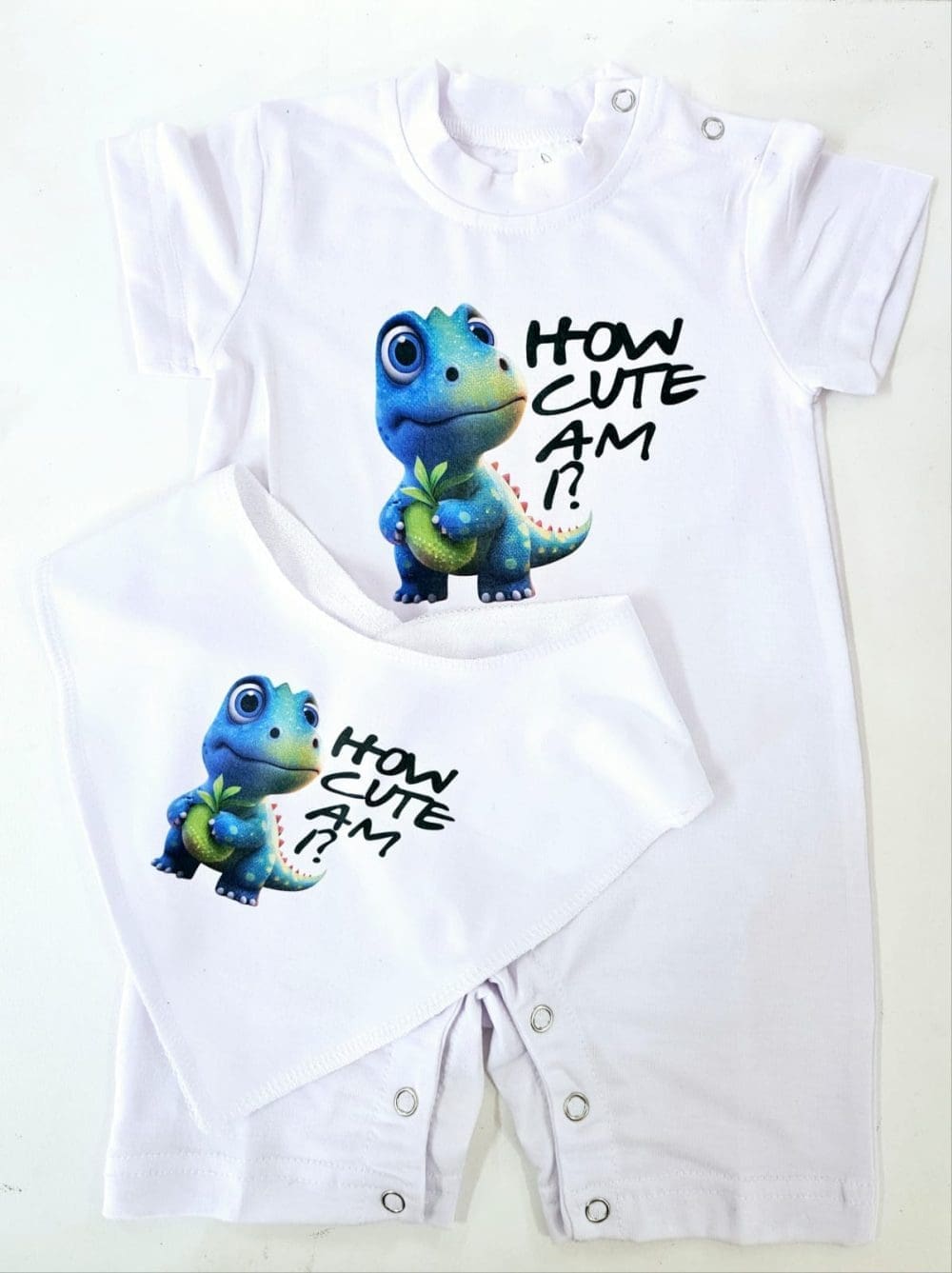 Sublimation Blanks : White Short Sleeved Baby Bodysuit