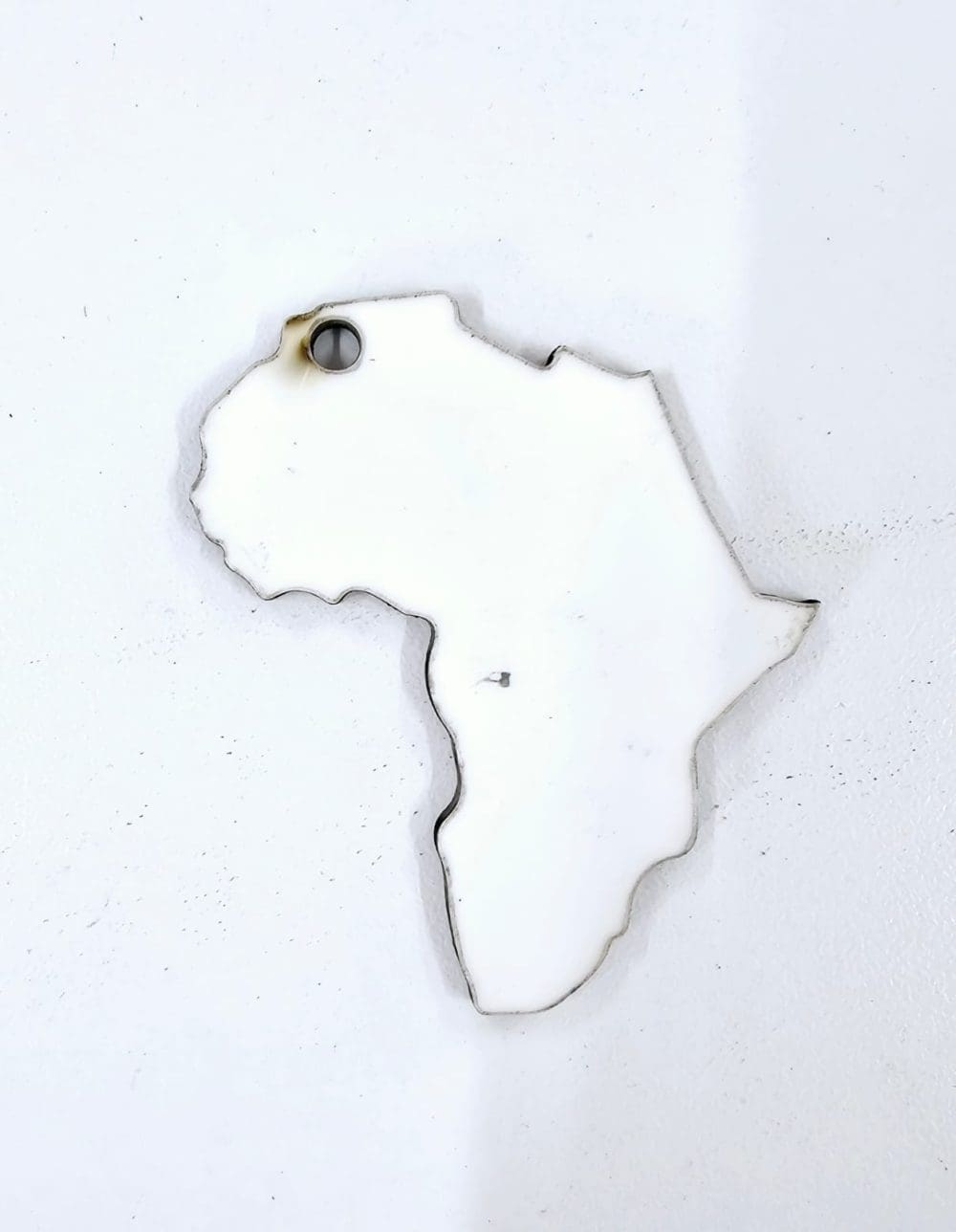 Laser Sublimation Blanks : Super Glossy 3mm Sublimation MDF Africa Keychain + 30mm Silver Split Keyring