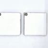 Laser Sublimation Blanks : Super Glossy 3mm Single or Double Sided Sublimation MDF SQUARE 5 & 6cm Keychain + 30mm Split Keyring