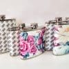 Sublimation Blanks : PU Leather Steel Hip Flask (6, 7 and 8oz)