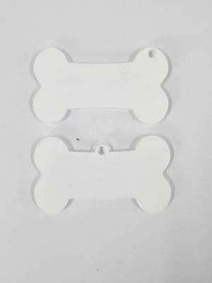 Plain Bone Acrylic Shapes : CLEAR Bone Keychain Plain (1.5, 2, 3 & 5mm)