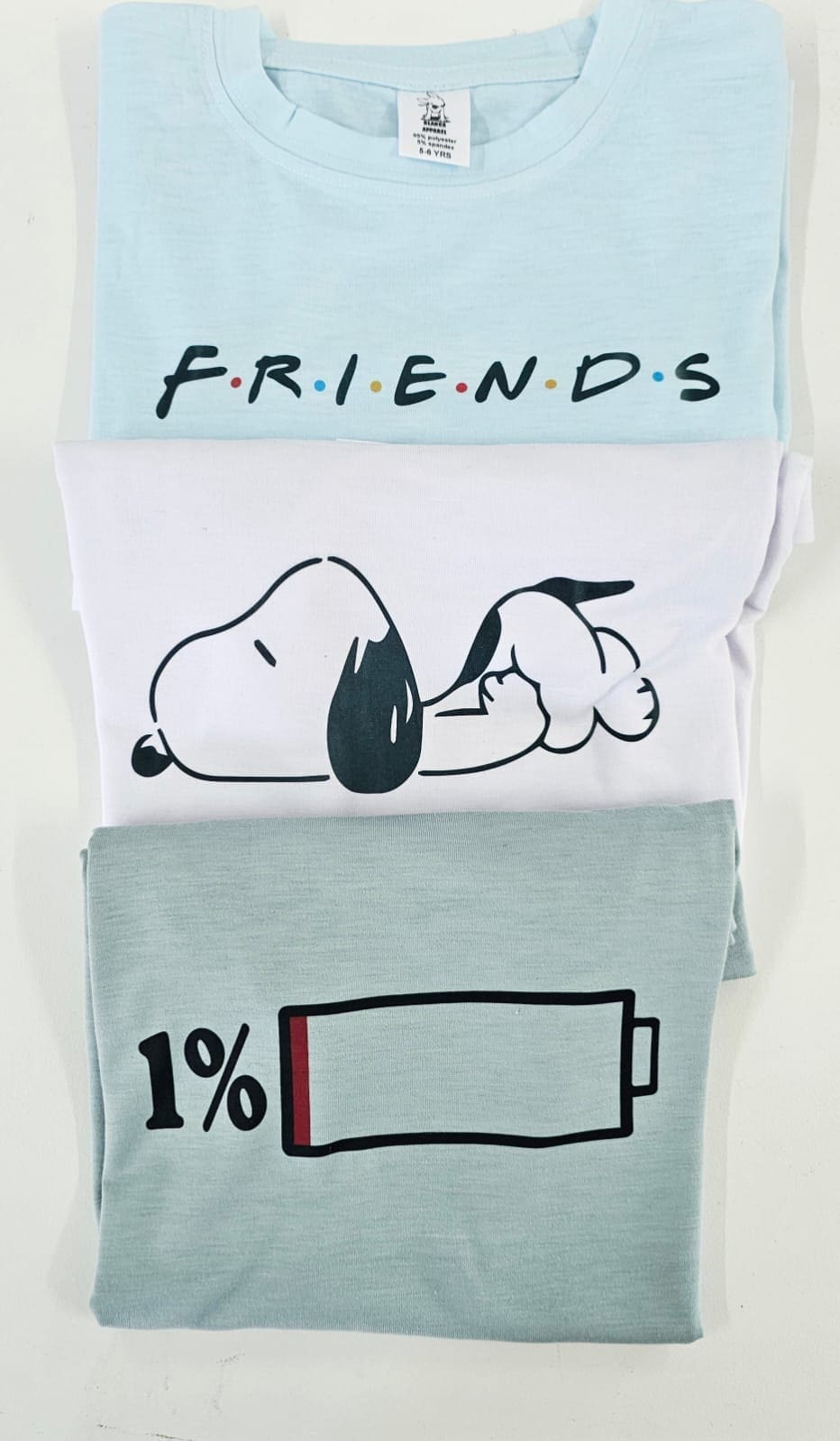 Sublimation Blanks : Unisex Crew Cut Polyester Tshirts (Small to 2XL)