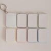 Sublimation Blanks : Rectangle Coloured Polymer Keyring Set (ZZ)